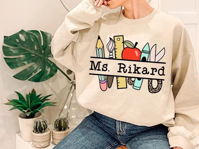 Personalized Kindergarten Teacher Shirts - First to Second Grade, Customizable4