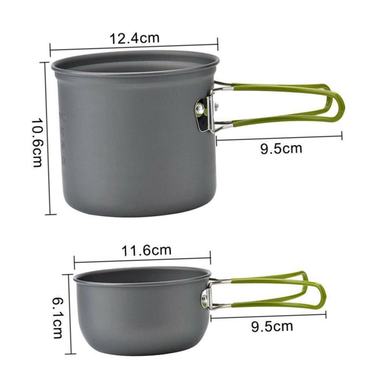 MUELODSIC 1Set Portable Camping Cookware Set for People Lightweight Cooking Tool Set with Teapot Non Stick Outdoor Tableware Includes Pots Bowls Cutlery Accessories