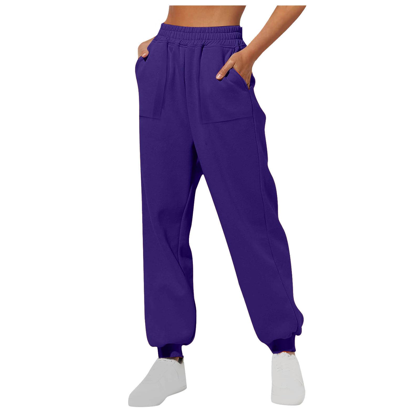 Canbebig Sweatpants Women Baggy High Waisted Sweat Pants Casual Wide Leg Sweat Pants Aesthetic Warm Trousers with Pockets