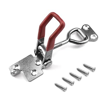 Car Pull Latch Toggle Latch Clamp Hasp With Hole 100Kg 220Lbs 2pcs