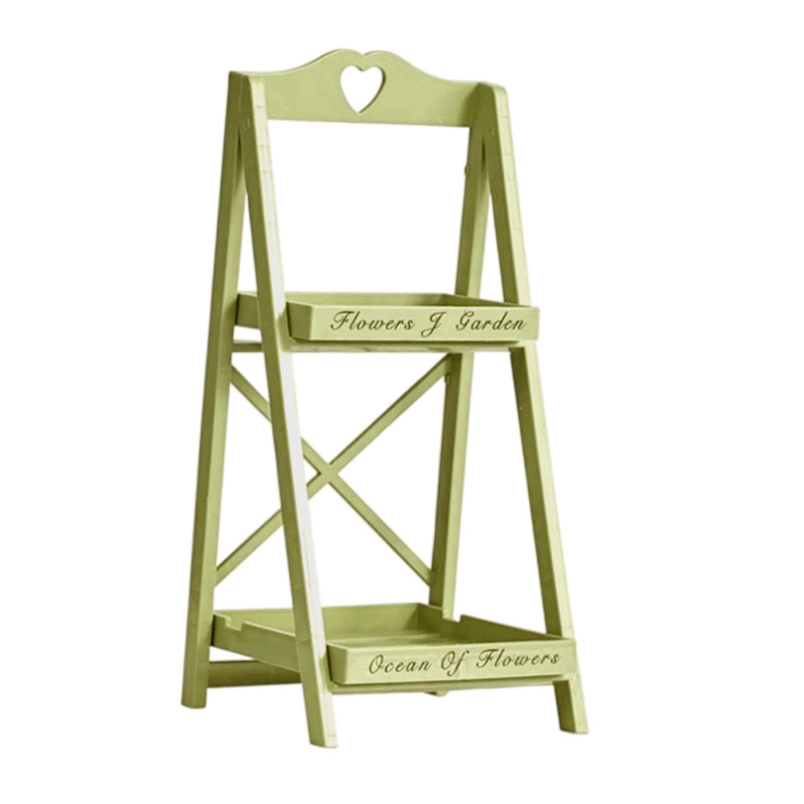 TRENDYNEST® 2-Tier Folding Storage Shelves Flowerpot Holder for Balcony Bathroom Bedroom Green | Sporting Goods | Outdoor Sports | Camping & Hiking | Camping Furniture-image-26