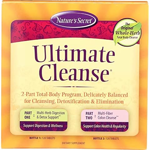 Ultimate Cleanse by Nature's Secret | Cleansing, Detoxification & Elimination, Two 120 Tablet Bottles Cover