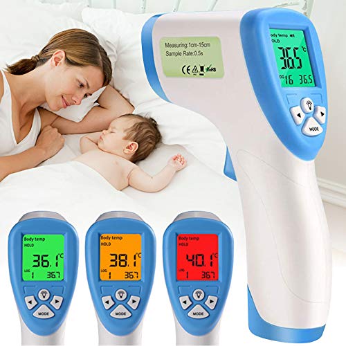 ALEXTREME Infrared Thermometer Baby Forehead Digital No-contact Thermometers Body Temporal Basal Temperature Measurement Tool for Fever Kids Children Adults Infants, New Version, Random Color (random) - Thumbnail 2