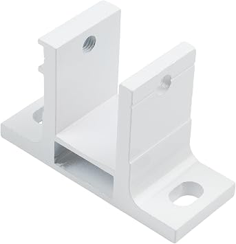 White Aluminium Alloy Wall Mounting Bracket, For Retractable Awnings, Duty Support Fit 40Mm Square Pipe, Garden Shade Replacement Part