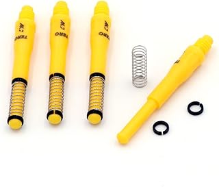 CUESOUL TERO AK7 Dart Shafts Resorte telescópico Incorporado, Juego de 4 Piezas