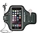 iPhone 6/6S/7/8 Plus Armband, JEMACHE Fingerprint Touch Supported Gym Running Workout/Exercise Key/Card Holder Arm Band Case for iPhone 6+ 6S+ 7+ 8+ (Grey)