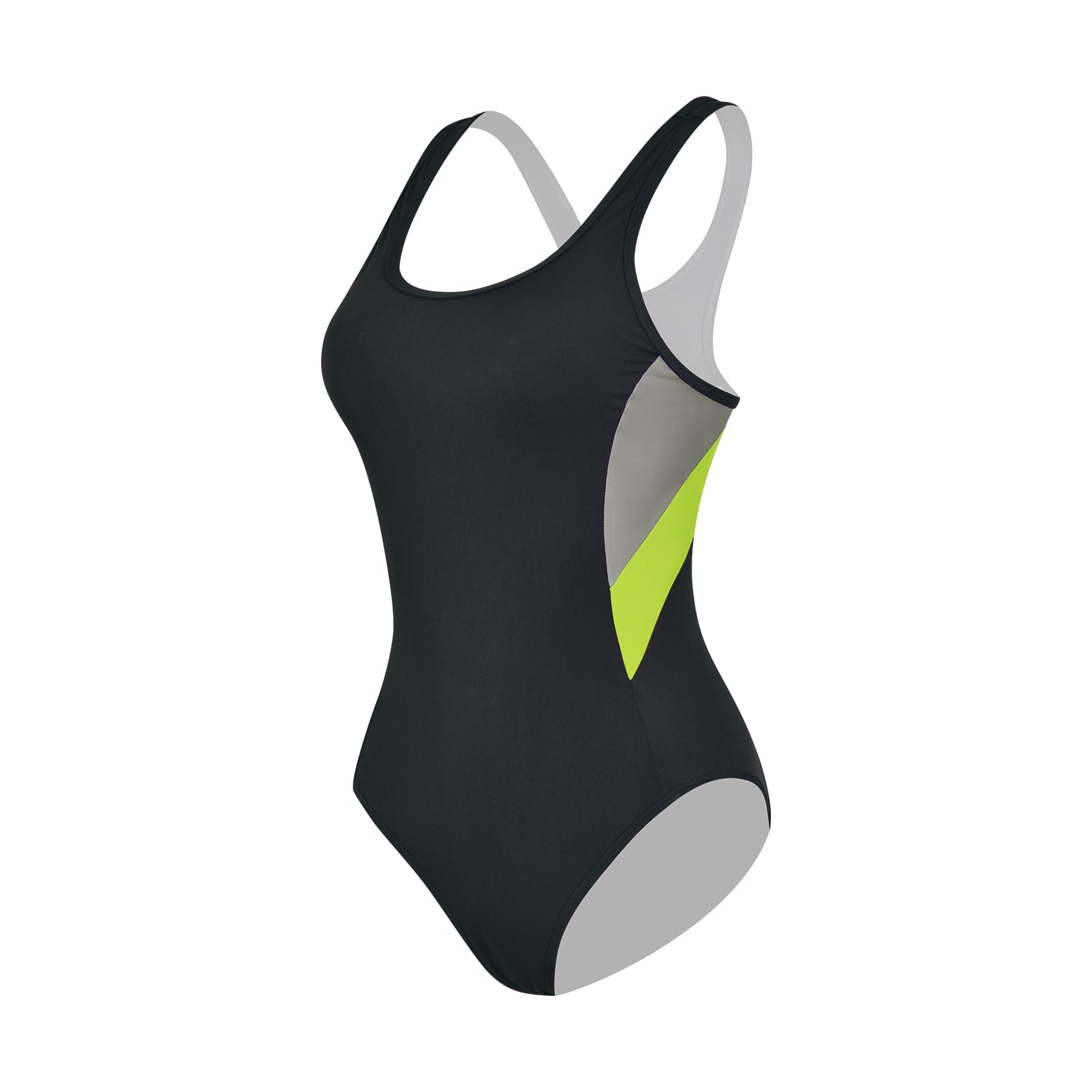 Veranobreeze Costume da Bagno da Donna Costume da Bagno di Un Pezzo Nero Atletico Costume da Bagno Modesto
