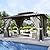 Aoxun 10'x12' Hardtop Gazebo, Aluminum Frame Canopy with Double Galvanized Steel Roof, Outdoor Metal Pavilion with Netting, Curtains for Backyard, Patio and Deck