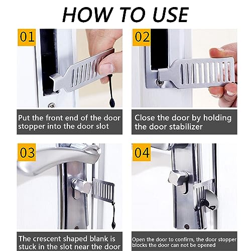 Security Door Lock Portable Door Lock Travel Lock AirBNB Lock Heavy Duty Lock Perfect for Traveling AirBNB Hotel Home Apartment School - Image 6