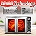 Gourmia French Door Air Fryer – 25 Qt Large Capacity Convection Oven, Fryfroce 360°, Digital Display with 17 Cooking Presets, Bake, Toast, Roast, Dehydrate, Fits 12” Pizza
