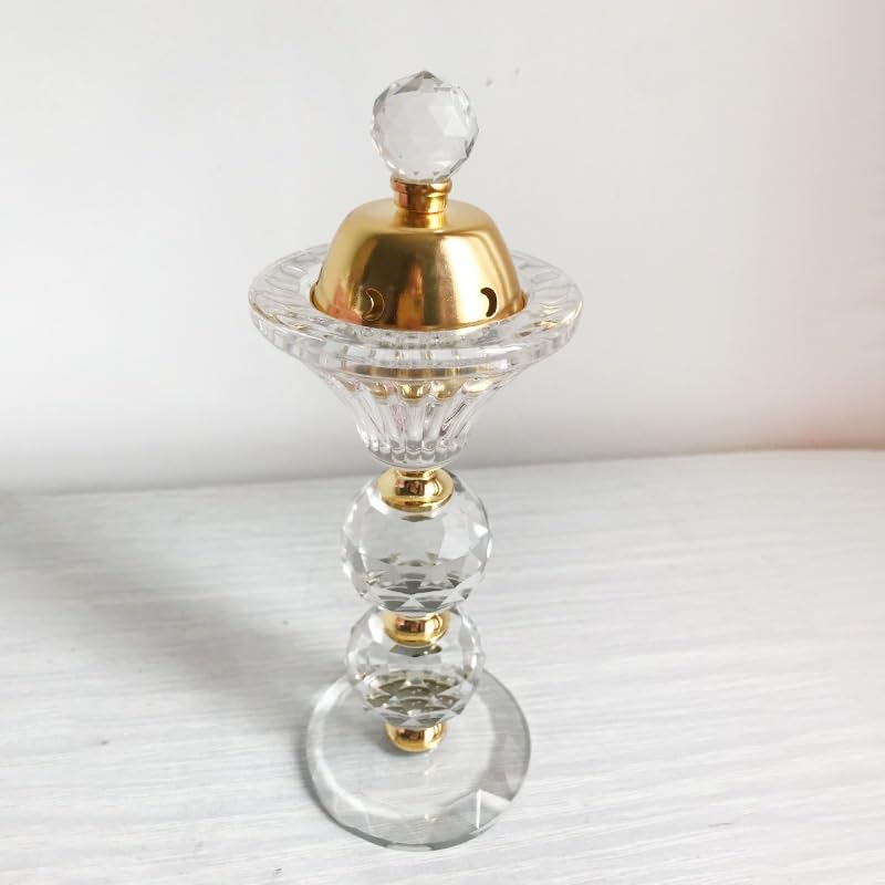 Quemador de incienso de cristal decoración del hogar multicapa for aromaterapia