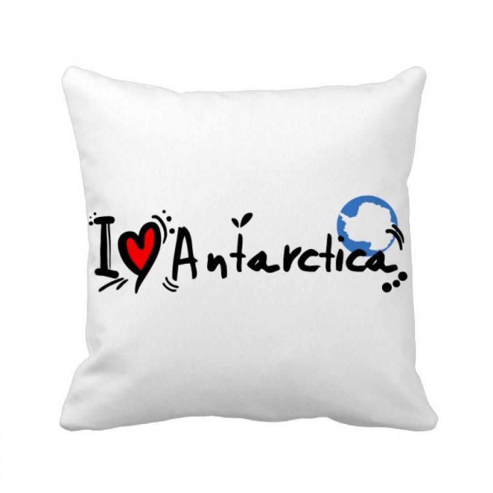 Coussin J'aime le Cambodge housse et oreiller carré 40x40 cm multicolore