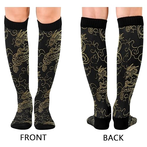 Image of Fisyme Socks for Women Men, Warm Comfort Athletic Crew Running Hiking Cycling Compression Socks