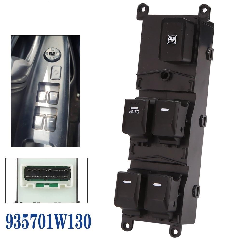 Interruttore di controllo del sollevatore elettric Per KIA per RIO III (UB) 2012-2016 Interruttore regolatore elettrico per alzacristalli principale Accessori per auto 935701W130 Interruttore alzacris