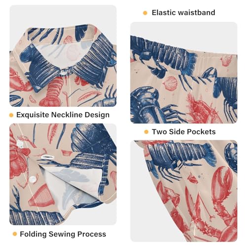 Image of Boccsty Ice Cream Drip Boy Summer Shorts Sets Hawaiian Toddler Boys T-Shirt & Pants 2 Pcs 3T-10T