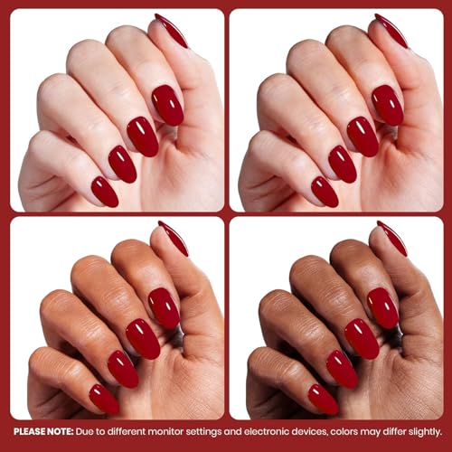 Image of Beetles Red Gel Nail Polish 15ML Soak Off UV Gel for Fall Nail Art DIY