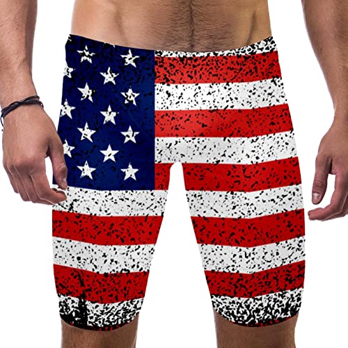 Bañador de hombre secado rápido con estampado vintage de EE. UU.