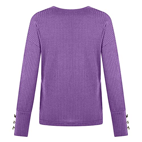 Winter Plus Size Pullover Sweater Women Knitted Tops Button Boho Long Sleeve Solid Sweaters Pullovers Fashion Fall Hoodie4