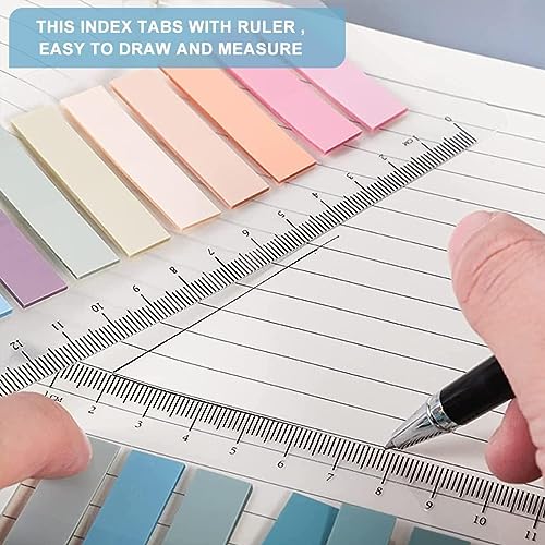 Image of Sticky Tabs for Notebooks - 400 Pcs Sticky Index Tabs, PET Page Markers for Books & Files - Colorful Annotation Sticky Flags for Office & Study (Pack of 2, Multicolor)