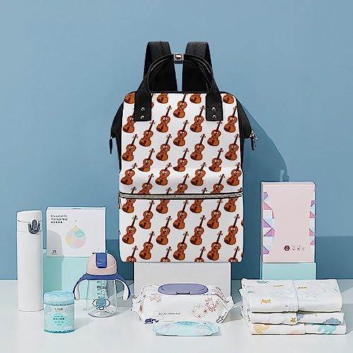 Cartoon-Violin-Diaper-Bag-Portable-Backpack-Mommy-Bag-Travel-Shoulder-Daypack-for-Outdoor-Working-Beach
