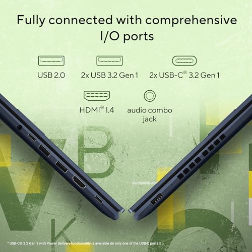 Image of ASUS Vivobook 15 (2026),AMD Ryzen 5 150,Fingerprint Sensor,16GB RAM, 512GB SSD,FHD, 15.6 inch, (39.6 cm),Windows 11,M365 Basic(1 Year)* Office 2024,Quiet Blue,1.70 kg,M1502NAQ-BQ118WS,Thin & Light Laptop