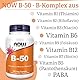 Now Foods, B-50, Vitamin B-Komplex, Hochdosiert, mit PABA, 100 vegane Kapseln, Laborgeprüft, Glutenfrei, Sojafrei, Vegetarisch, Ohne Gentechnik