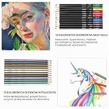 Cozii Zestaw do szkicowania 72 Pro Art Supplies z szkicownikiem, akwarelą, grafitem, kolorowy, metaliczny, ołówek węglowy, zestaw do rysowania dla dorosłych, nastolatków i początkujących