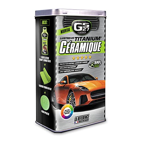 GS27 - Lustreur Titanium Céramique - Produit Nettoyant Voiture - Brillance Instantannée - Sans Rinçage - 500 ml