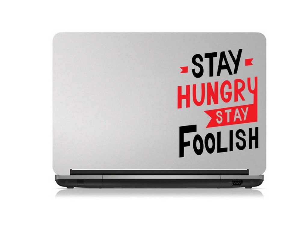 DECOR Kafe Home Decor Stay Hungry Quote Laptop Sticker (PVC Vinyl, 15 X 20 cm) (B017BEFCZU) Amazon Price History, Amazon Price Tracker
