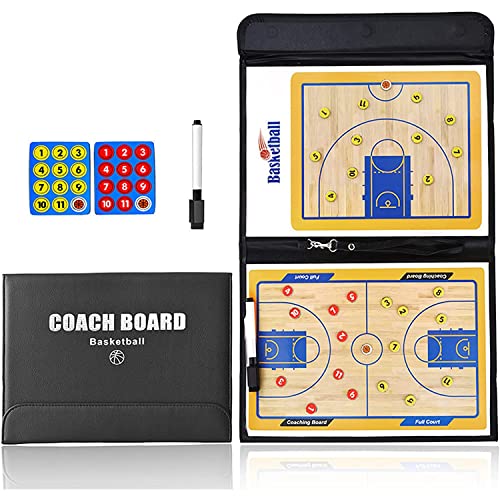 NiC IS COCNG Basketball Taktiktafel, Faltbare Taktiktafel mit Markierungsmagnet Professionelle Taktiktafel für Training oder Spielanalyse Cover