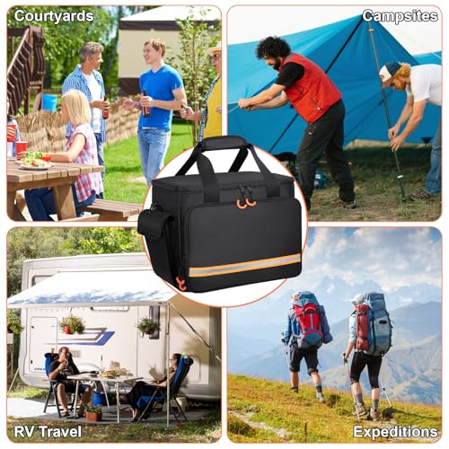 Portable Station Bag Compatible with Jackery Explorer 1000 V2/1000,with Plenty of Room for Accessories, Waterproof and Non-slip Bottom, and Abrasion-resistant Nylon Fabric
