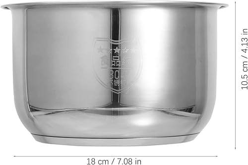Miniatura 4 de Olla a presión eléctrica de repuesto para olla interior de cocina, olla interior antiadherente de acero inoxidable de 2 litros, repuesto de olla