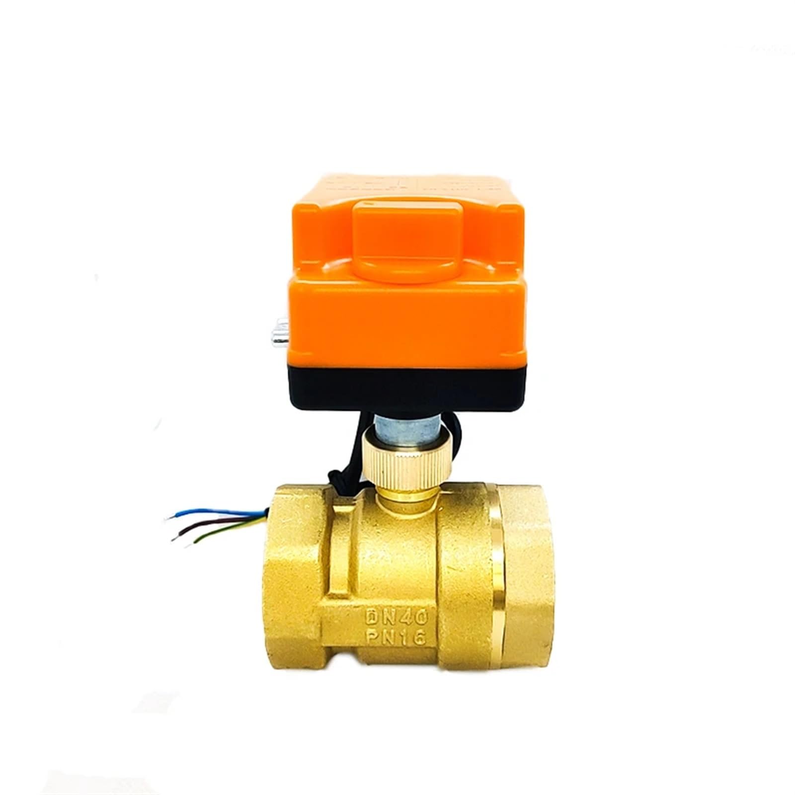 Válvula de bola motorizada de 1-1/2 pulgadas que evita atascos con su bypass manual de 24V