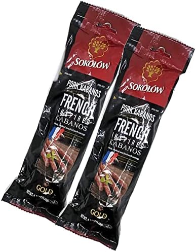 Pork Kabanos - Thin French Inspired Kabanosy Sokolow (2 Pack)