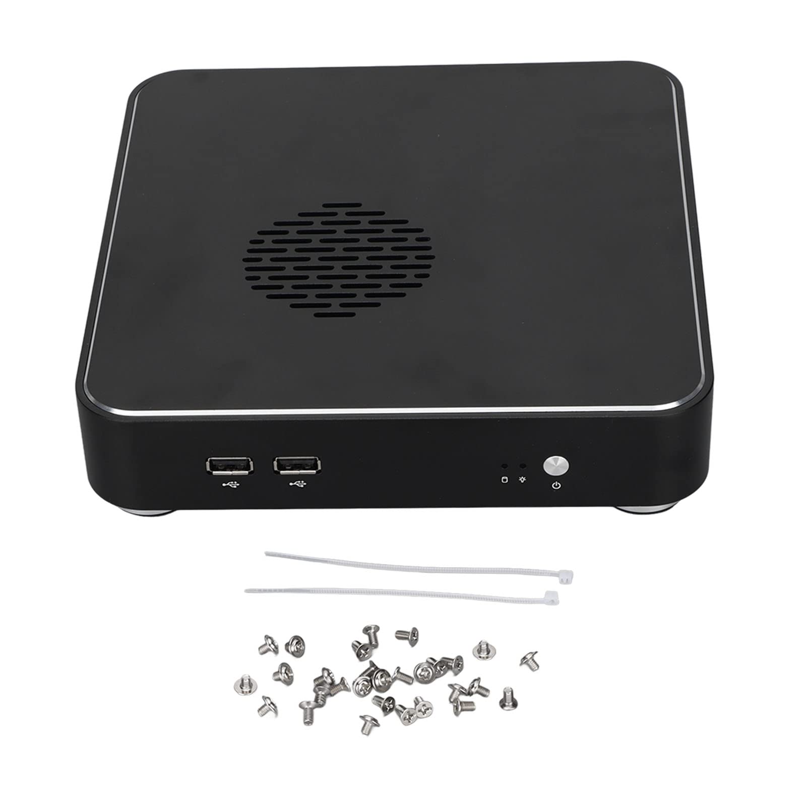 Case per PC Case per Computer Case per Computer Mid Tower Case Mini ITX in Lega di Alluminio, Predisposizione per Raffreddamento Ad Acqua, per Schede Madri Mini ITX 17x17cm, Foro VGA, Foro Alimentazio