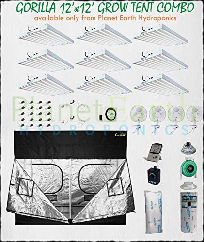 Gorilla Grow Tent (12' x 12') T5 Combo Package #1