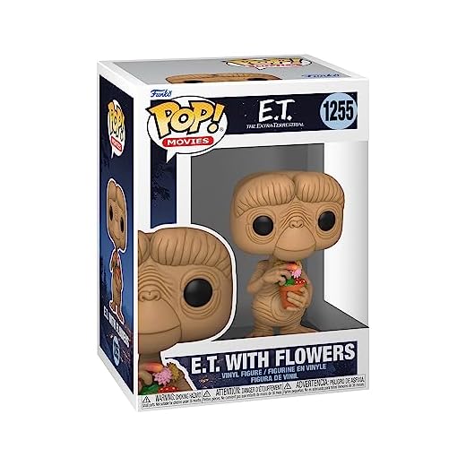Funko Pop Movies: E.T. 40th - E.T. w/ Flowers, Multicolor, Talla única