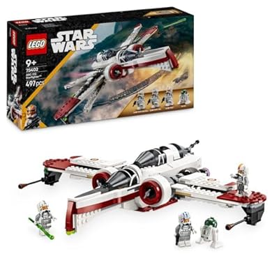 LEGO Star Wars 75402 Le Chasseur ARC-170-4 minifigurines Dont des Pilotes Clones et 1 droïde R4-P44 - Idée de Cadeau pour Les Fans de La Revanche des Sith - Jouet Collector pour garçons dès 9 Ans