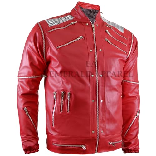 Bea-It Jacket, Red Song Bea-It Red Faux Leather Jacket, Zipper Jacket3