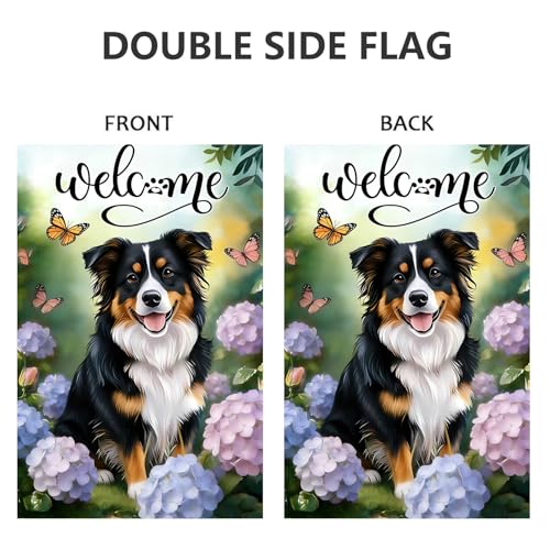 Drapeau de jardin berger australien résistant aux intempéries pour extérieur