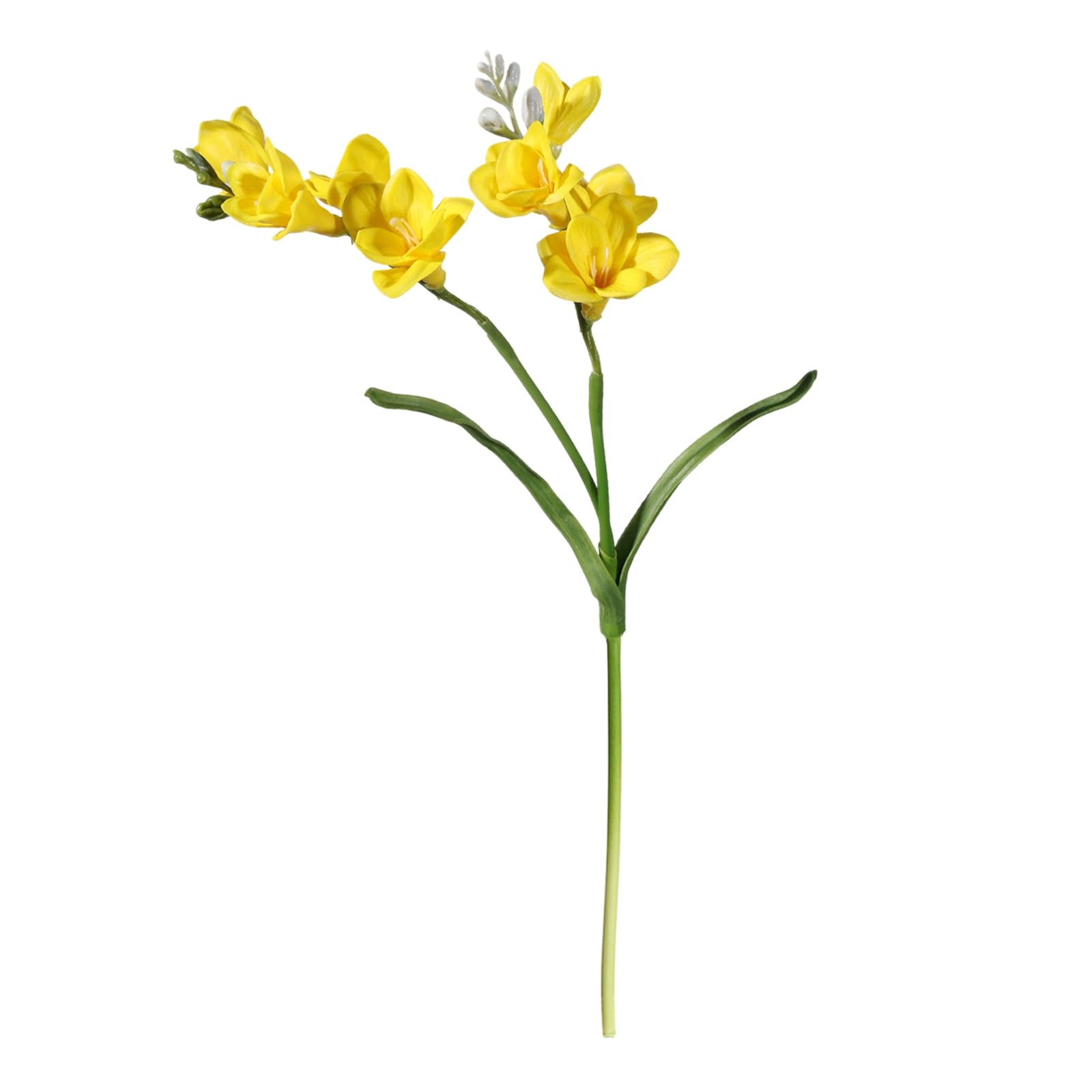 Piceioep Artificial Freesia Flower with Flexible Iron Wire for Photography and Vase Arrangements Flexible Faux Blossomy