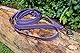 Activity4Dogs Anti-Slip Hundeleine aus Nylon | rutschfest | 2,80 m lang | 4-Fach verstellbare Führleine | für mittelgroße und große Hunde | Lila | Made in Germany