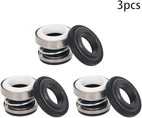 Miniatura 2 de Othmro 3 piezas de diámetro interno de 0.472 in de aleación de plástico de repuesto de sello de eje 103-12 para eje de bomba bombas de agua Eje