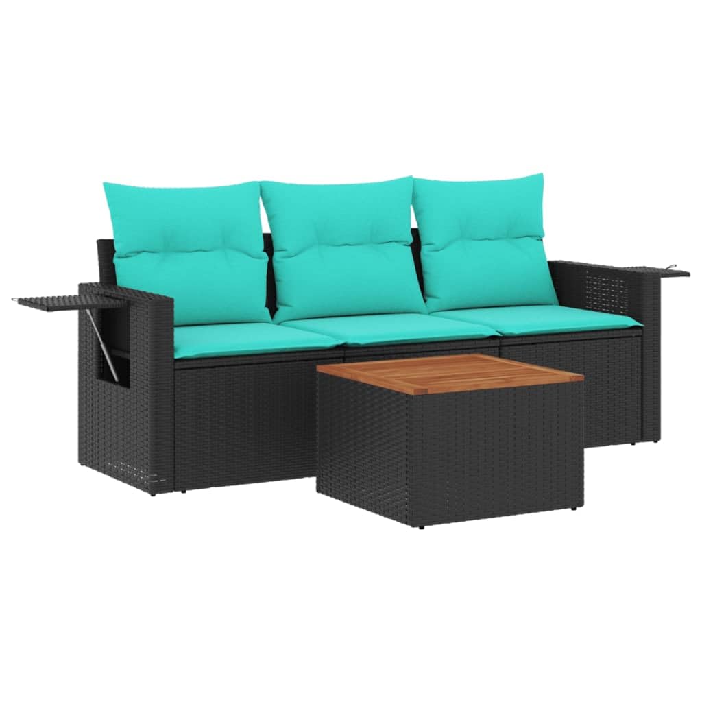 Salon de jardin en rotin synthétique modulable pour terrasse chic