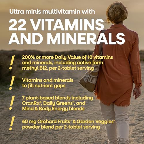 Nature's Way Alive! Women's 50+ Ultra Minis Multivitamin, 180 Mini Tablets | Complete Daily Women's Vitamins, High Potency Formula, Promotes Energy Metabolism and Muscle Function*, with Methylated B12 - image 4