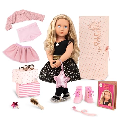 Our Generation Stella Anziehpuppe mit 3 Outfits und Styling-Zubehör