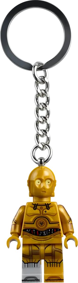 LEGO Star Wars C-3PO Minifigure Key Chain, Gold Protocol Droid, 854313