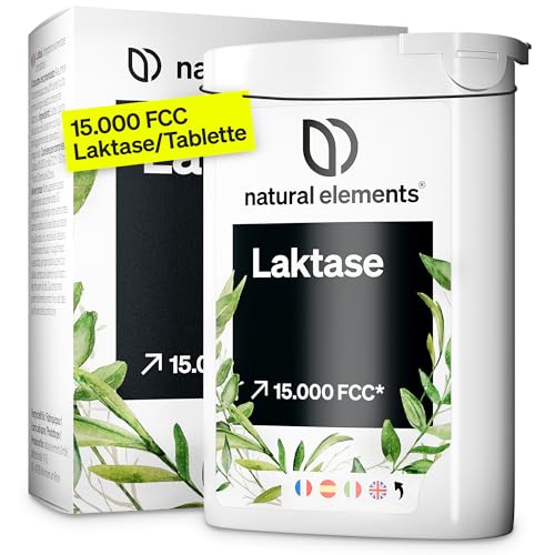 natural elements Laktase Tabletten 15.000 FCC 100 Stück vegan
