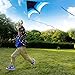 SYNCFUN Large Delta Kite Gradient Blue– Easy to Fly for Kids and Adults, Beach Kite with 328 ft String for Outdoor Games and Activities