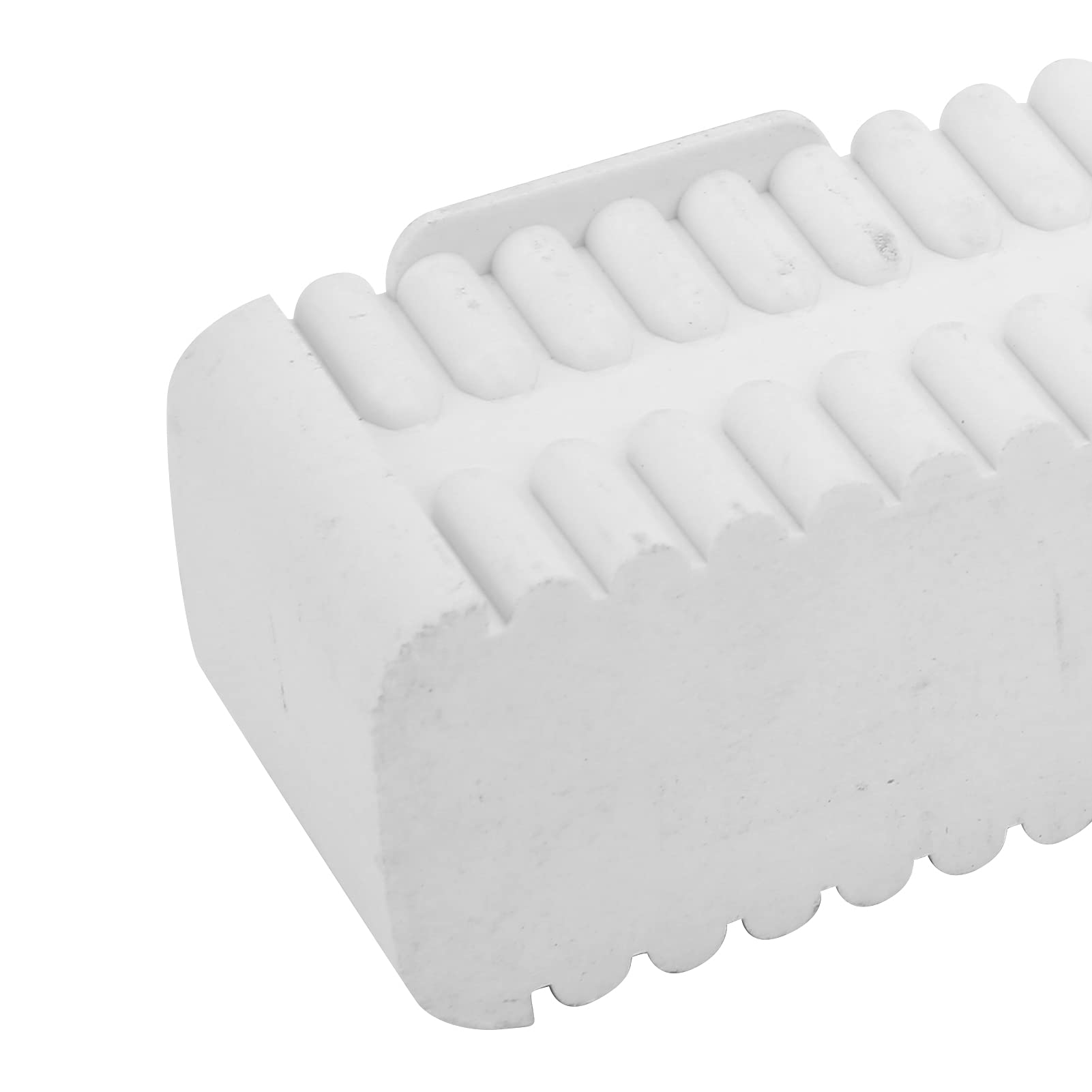 8 Inch Lightweight Surfboard Fin Box Durable PVC Longboard Wakeboard Fin Box for Singlefin Boards, Simple and Elegant Design, Black (White)